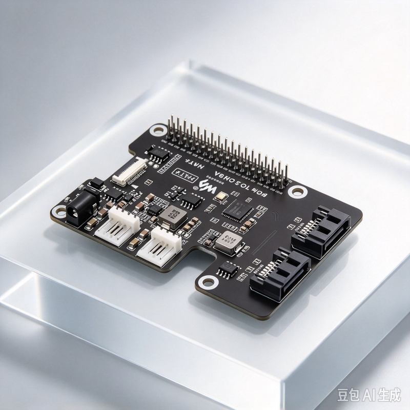 Raspberry Pi 5 - Adapter PCIe To 2-Ch SATA for