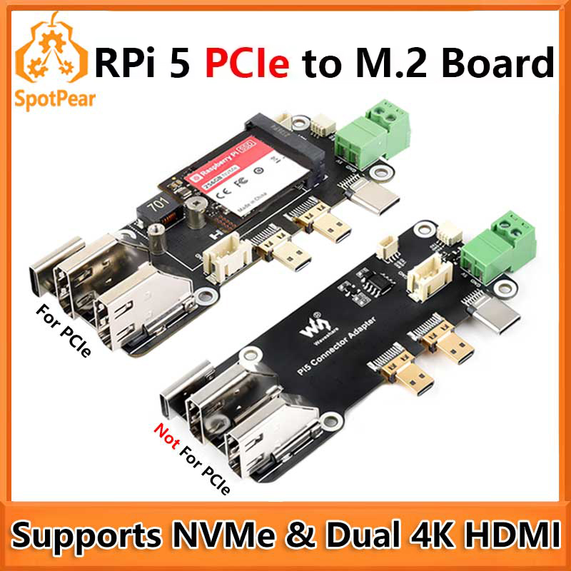 Raspberry Pi 5 PCIe to M.2 Mul - Pi Cooler 评论和价格