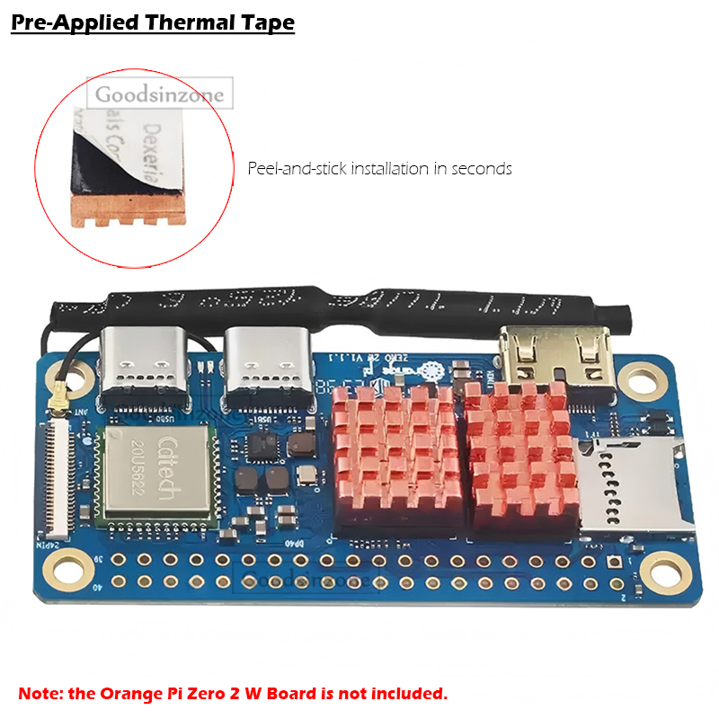 2Pcs Orange Pi Zero 2W Copper  - Pi Cooler 评论和价格