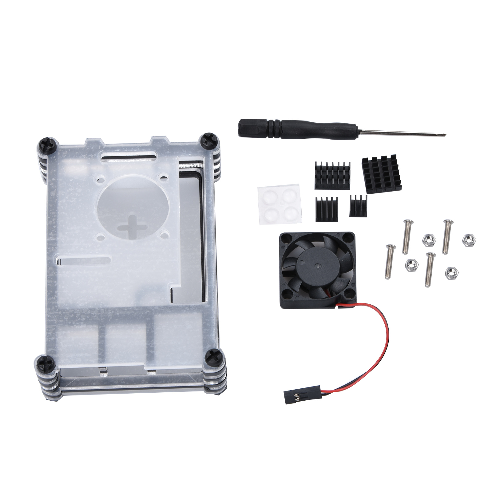 Clear 9 Layers Case with Cooli - Pi 4 Case 评论和价格