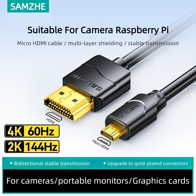 SAMZHE Micro HDMI-Compatible 4 - Pi Camera Cable 评论和价格