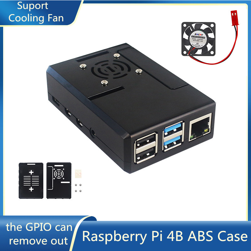 Raspberry Pi ABS Case Black Pl - Pi 4 Case 评论和价格