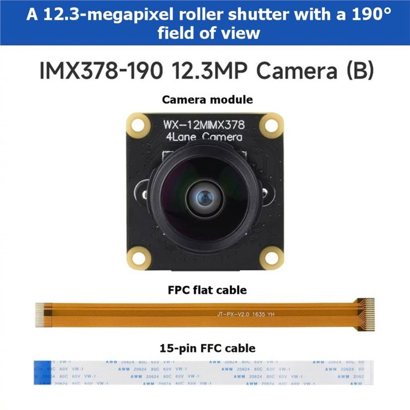 IMX378-190 12.3MP Camera Fishe - Pi Zero 评论和价格